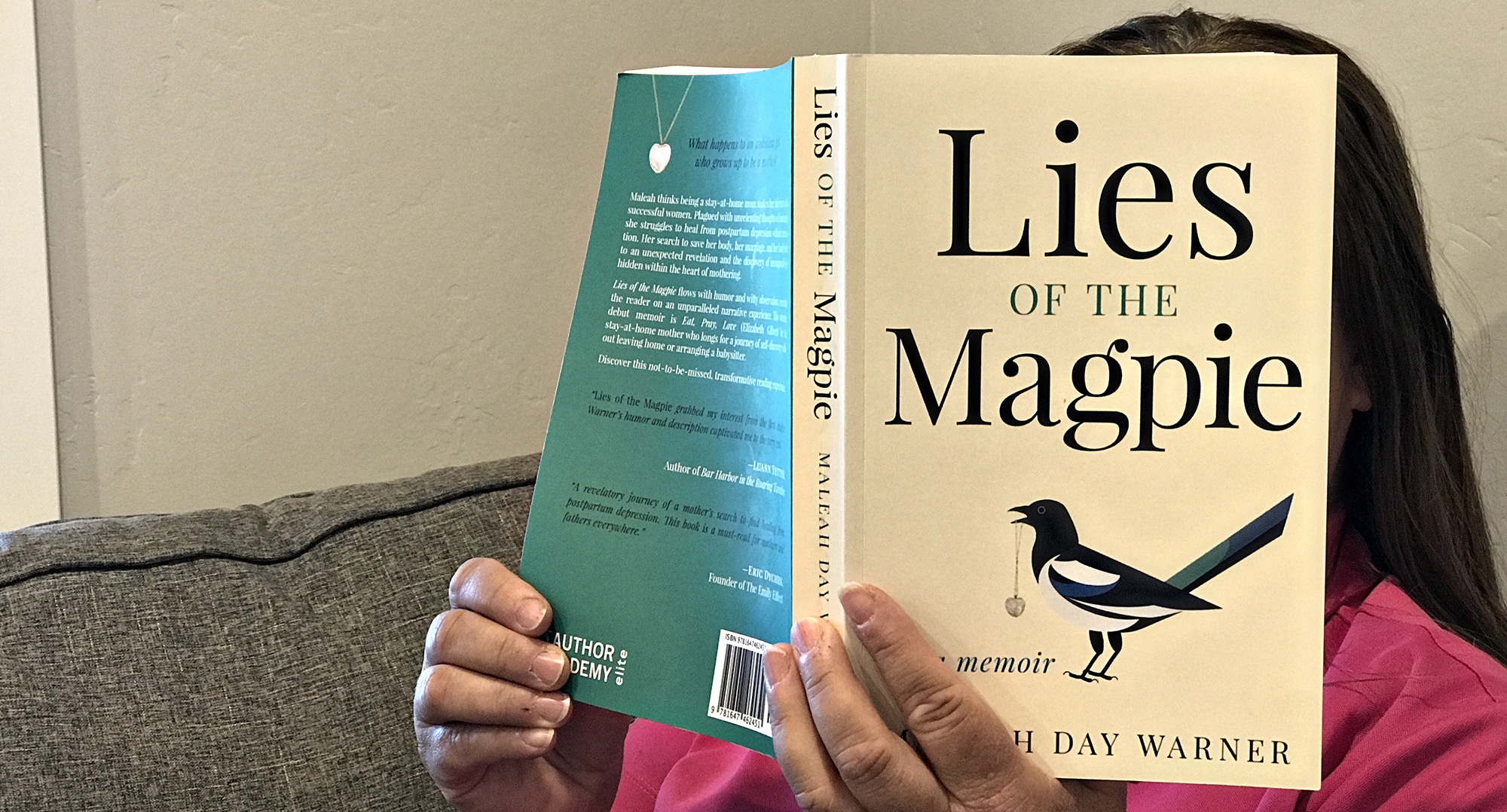 Woman Read Lies of the Magpie